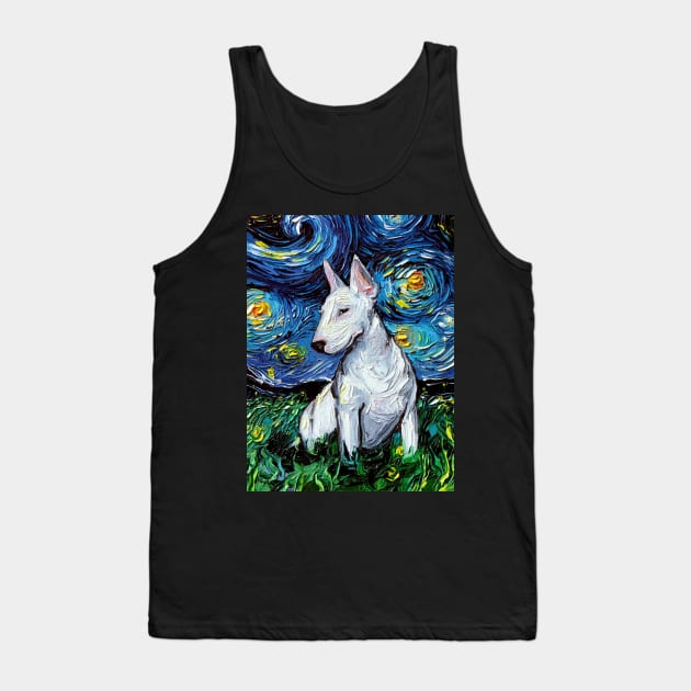 Bull Terrier Night Tank Top by sagittariusgallery